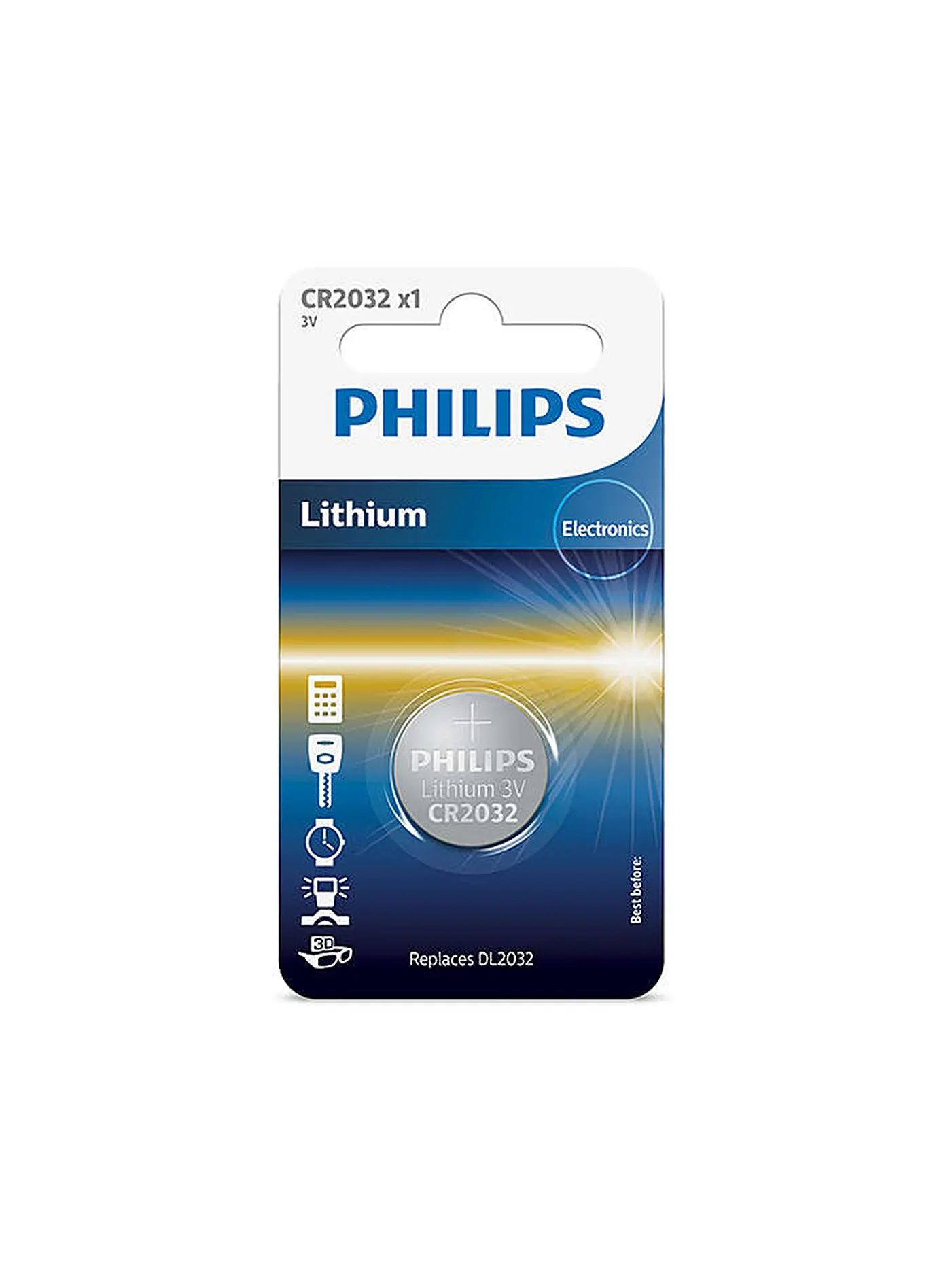 PHILIPS | Batterie CR2032 3V | 